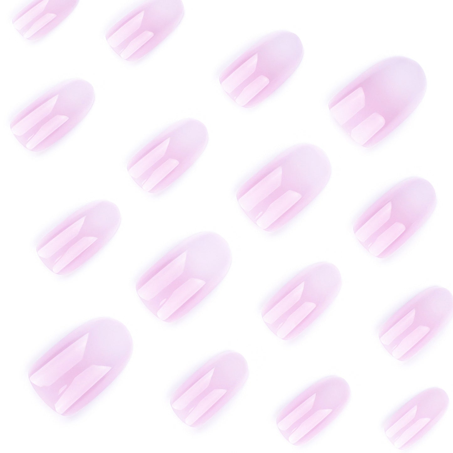 Nails-3737-Medium Length Almond nails- Free 4 pc nail kit included