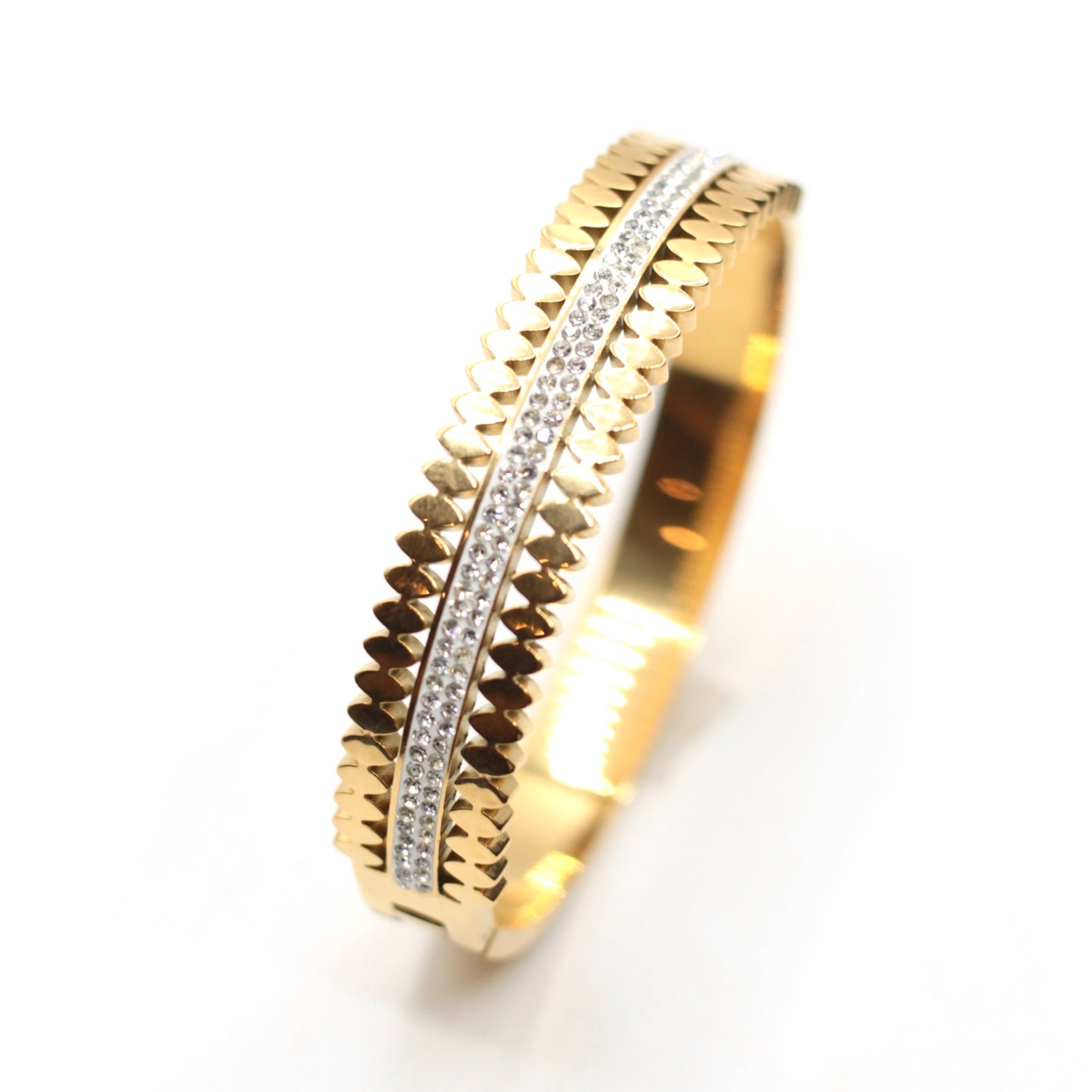 JBracelet- Non Tarnish - 24K Gold plated Anti Tarnish Everyday wear Bracelet- 105