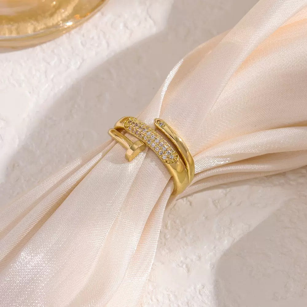 JRing-(24K Gold Plated)-AntiTarnish/HypoAllergic-402E