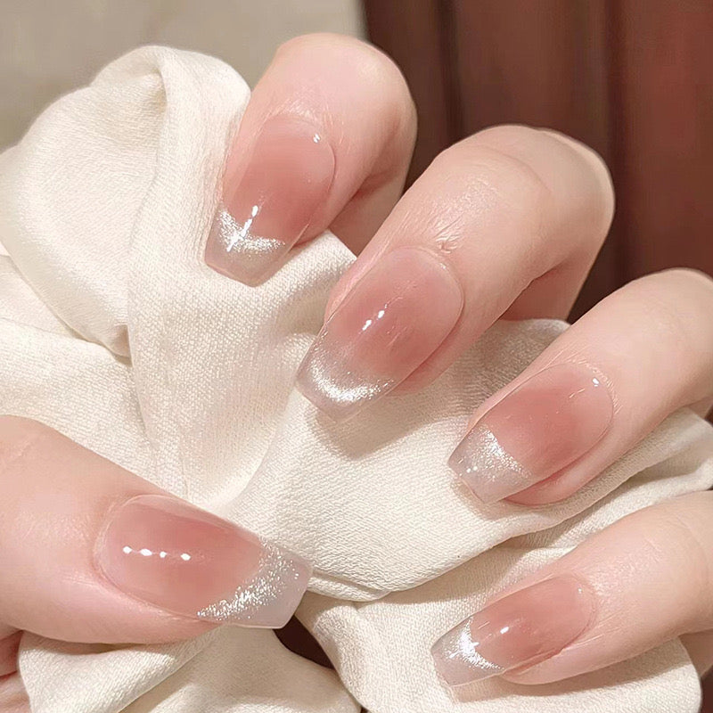 Nails-006-Medium Length Almond nails- Free 24 pc Sticker Sheet included