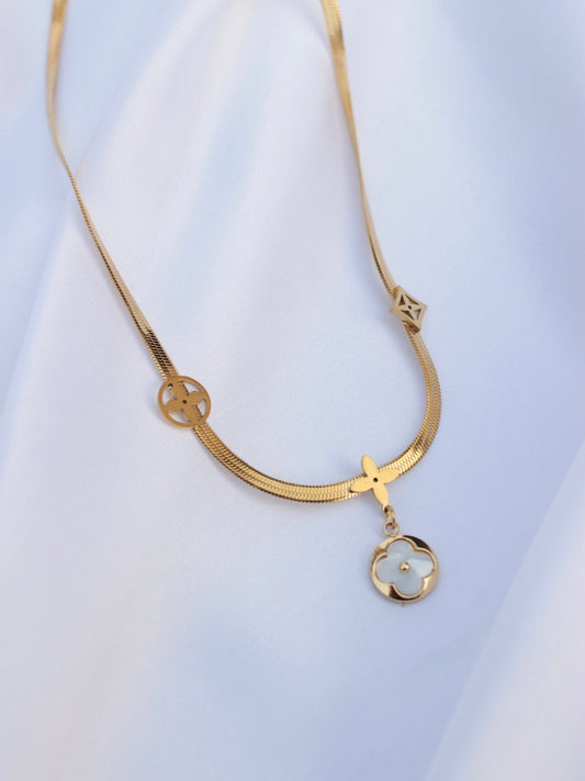 JNecklace (24K Gold Plated)-AntiTarnish/HypoAllergic -250
