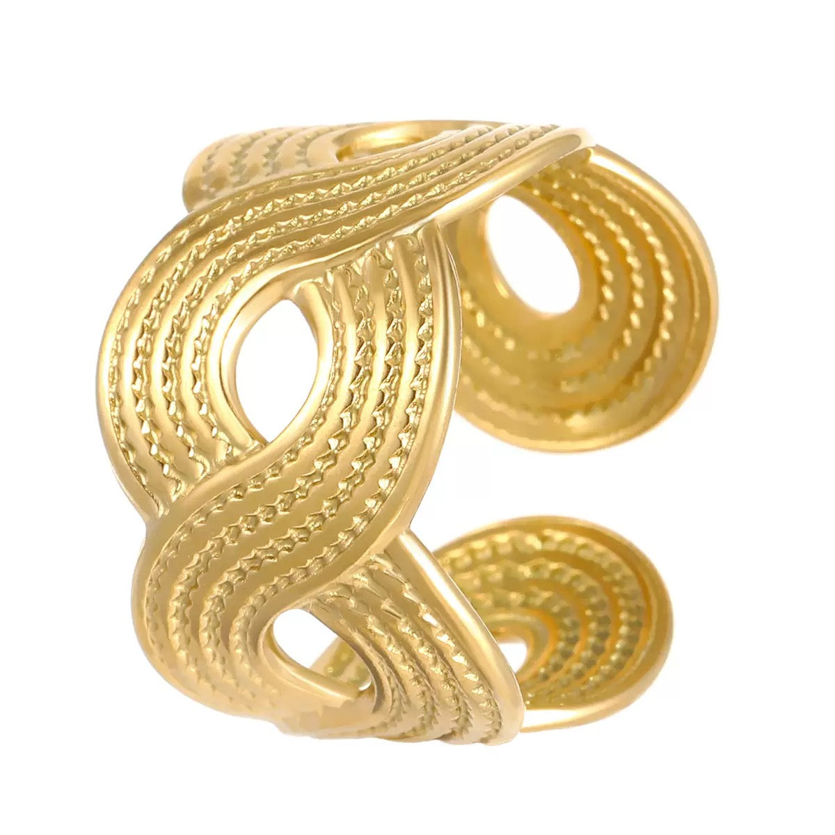 NJRing-(24K Gold Plated)-AntiTarnish/HypoAllergic-438E