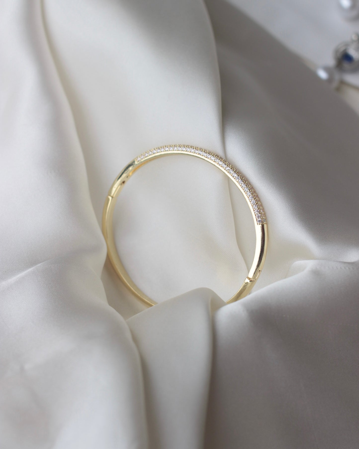 JBracelet (Cubic Zirconia)- Non Tarnish - 24K Gold plated Anti Tarnish Everyday wear Bracelet-113