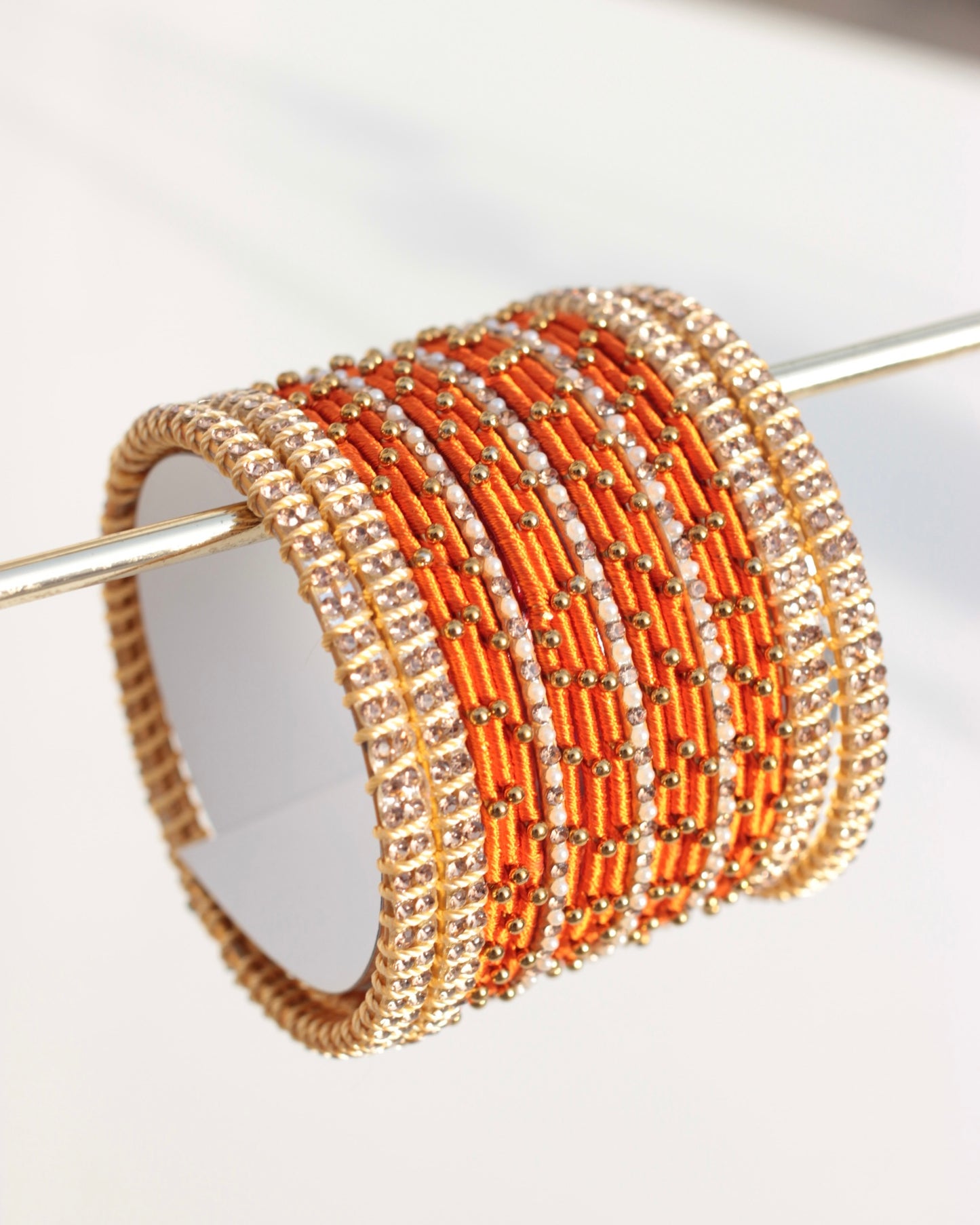 Aura Bangle Set-Orange