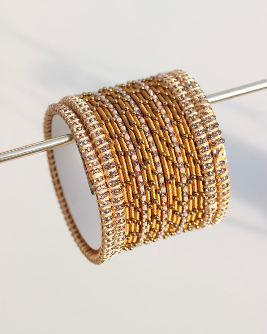 Aura Bangle Set-Yellow