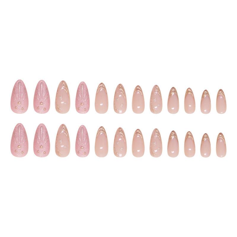 3D Handmade cat-eye Nails-934- FREE Nail-kit included with this Nails pack-CL
