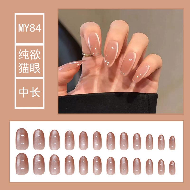 Nails-084 3D handmade Nails-3099- Free 24 pc Sticker Sheet included