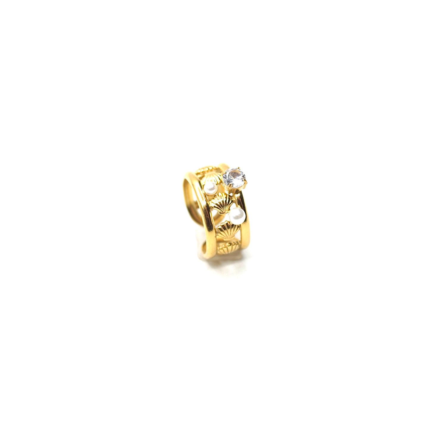 JRing-(4K Gold Plated)-AntiTarnish/HypoAllergic - 449