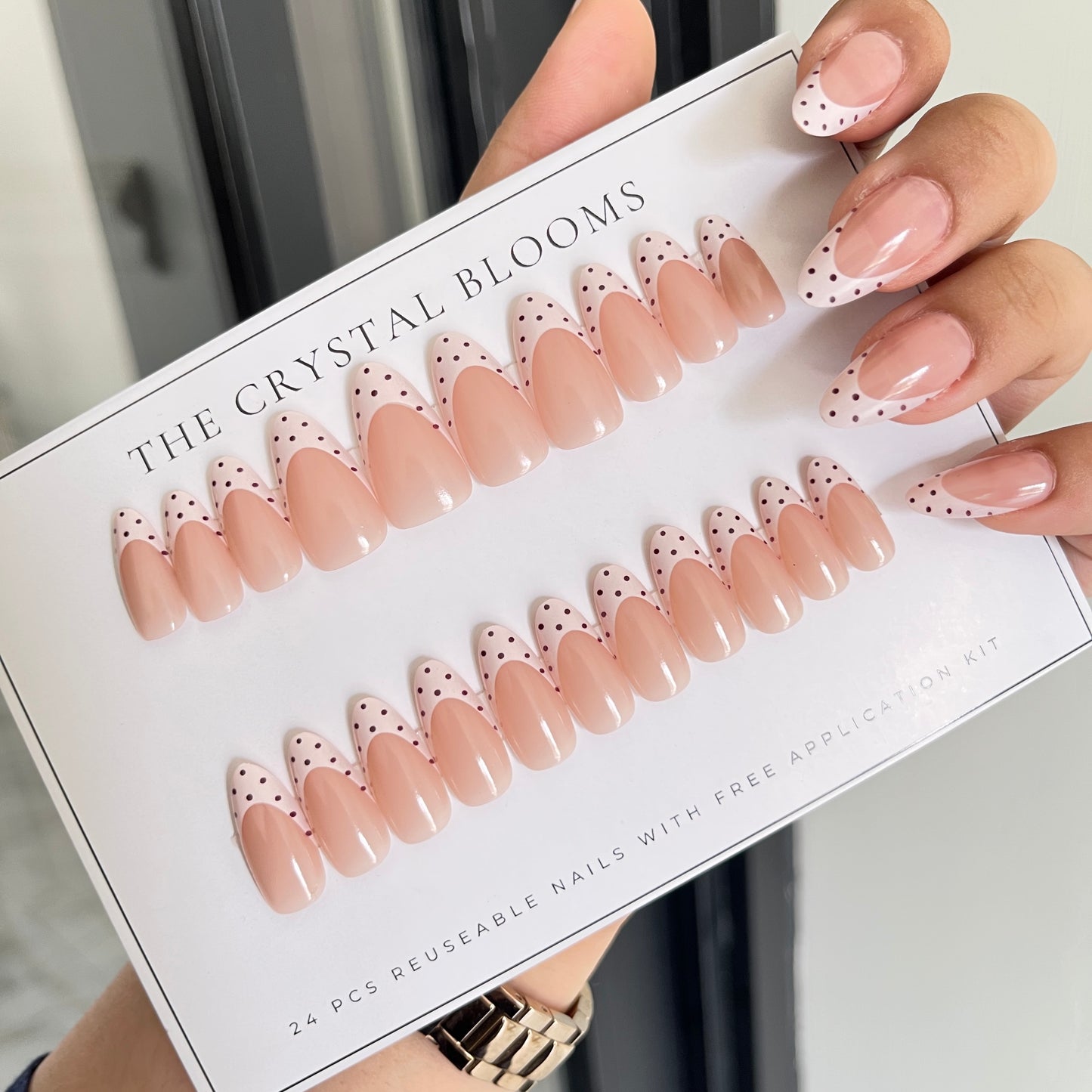 Nails-936-Almond nails- Free 24pc Sticker Sheet included