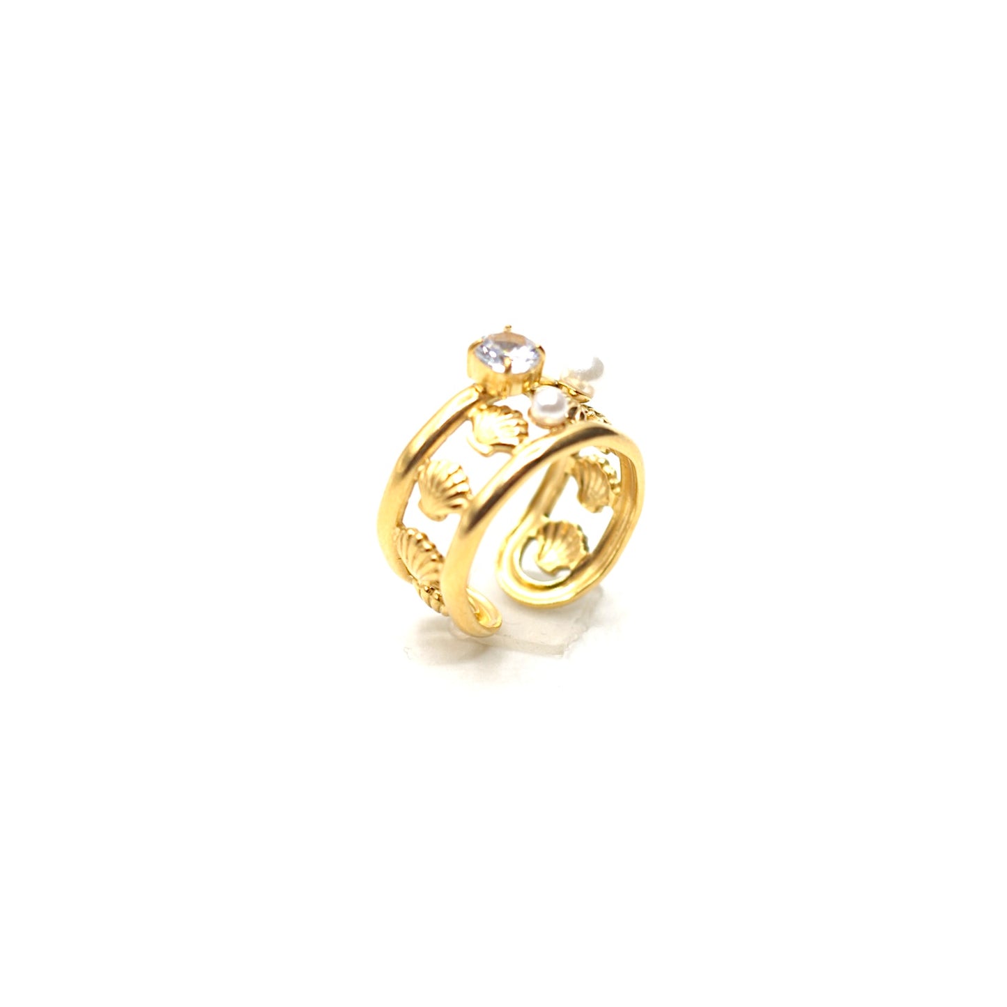 JRing-(4K Gold Plated)-AntiTarnish/HypoAllergic - 449
