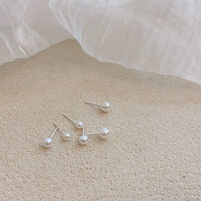 JStudsPack daily wear studs pack- smallest pearls for multiple piercings -498-CL-OM