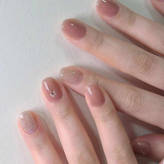 Nails-09-Medium Length Square nails- Free 24 pc Sticker Sheet included