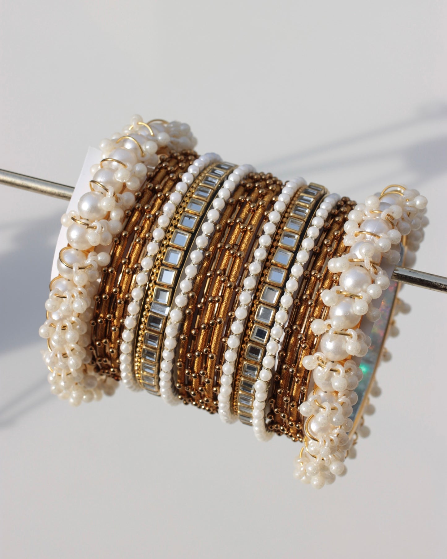 Zariah Premium Bangle Set-Mustard