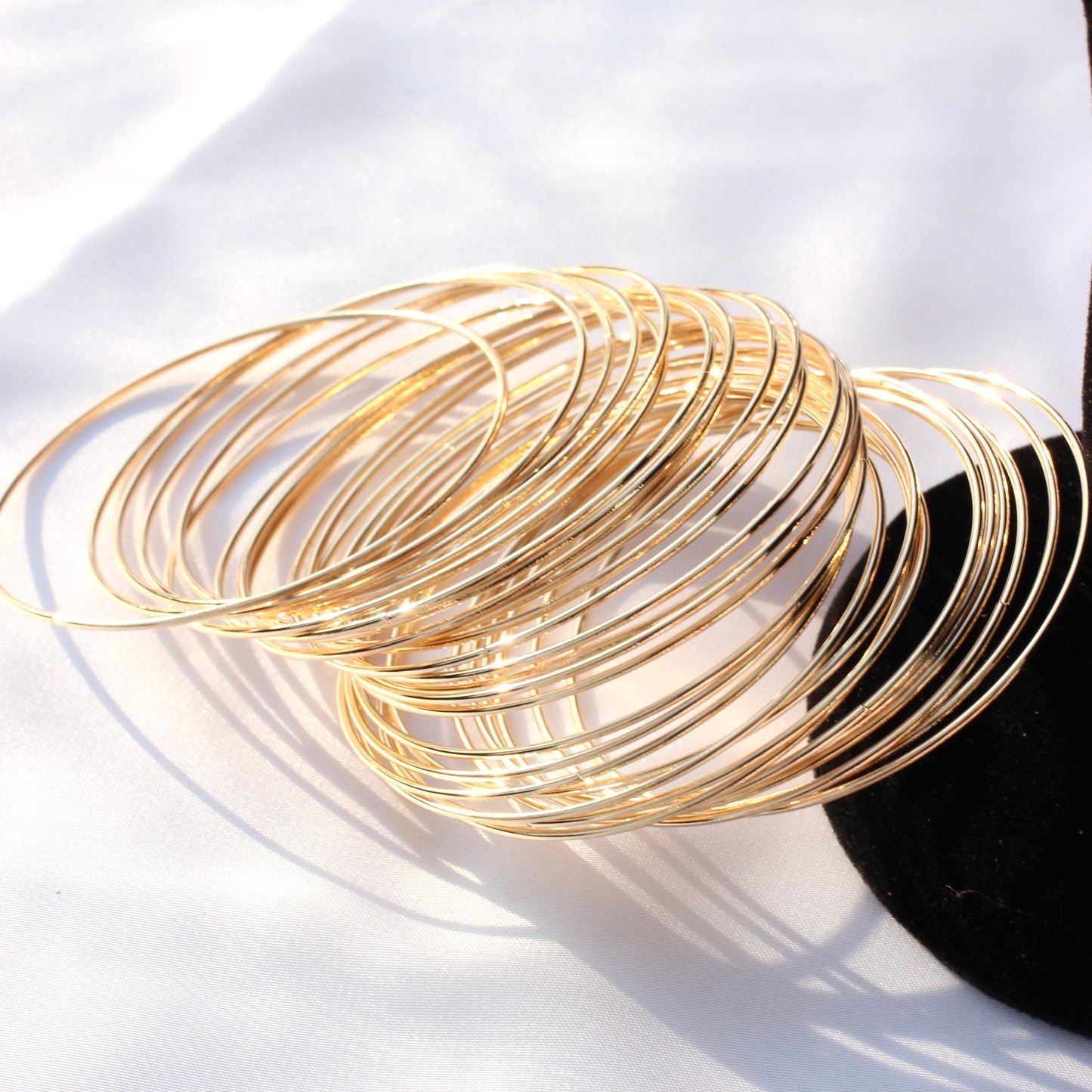 Royal Thin Golden Bangles - Set of 36 pc-929