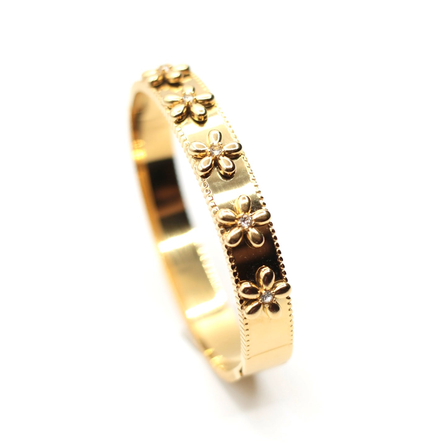 JBracelet- Non Tarnish - 24K Gold plated Anti Tarnish Everyday wear Bracelet-112