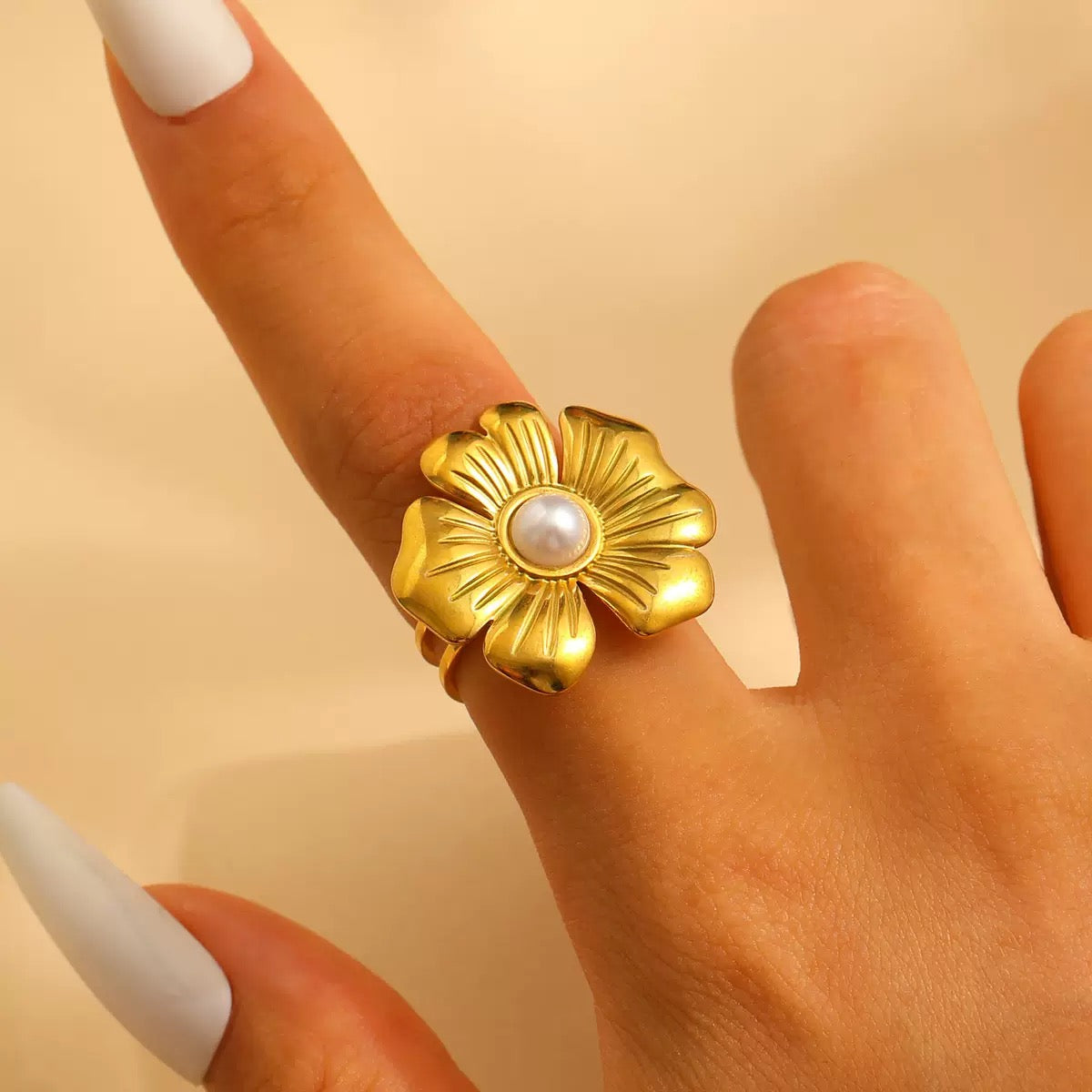 NJRing-(24K Gold Plated)-AntiTarnish/HypoAllergic-443E