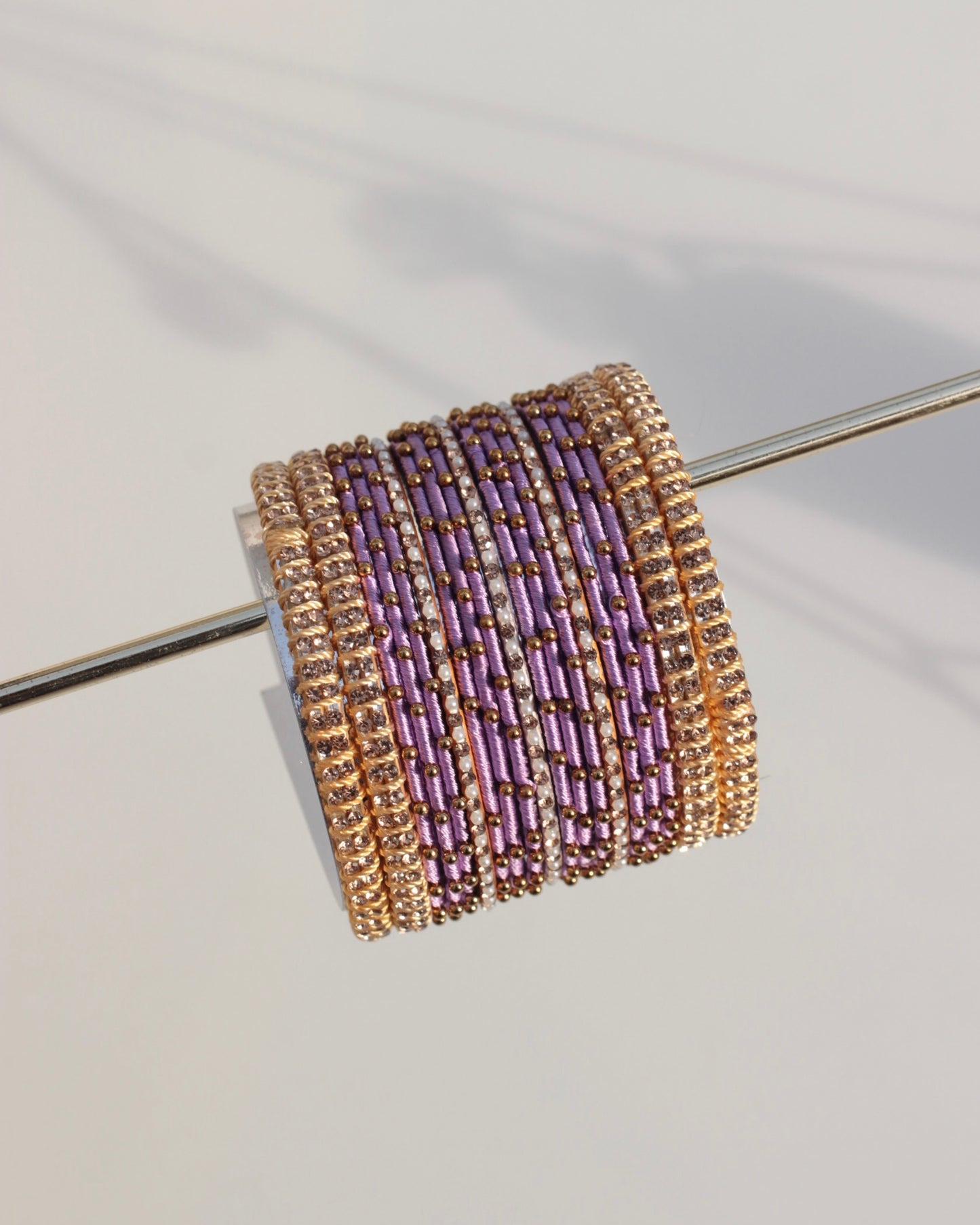 Aura Bangle Set-Light Purple