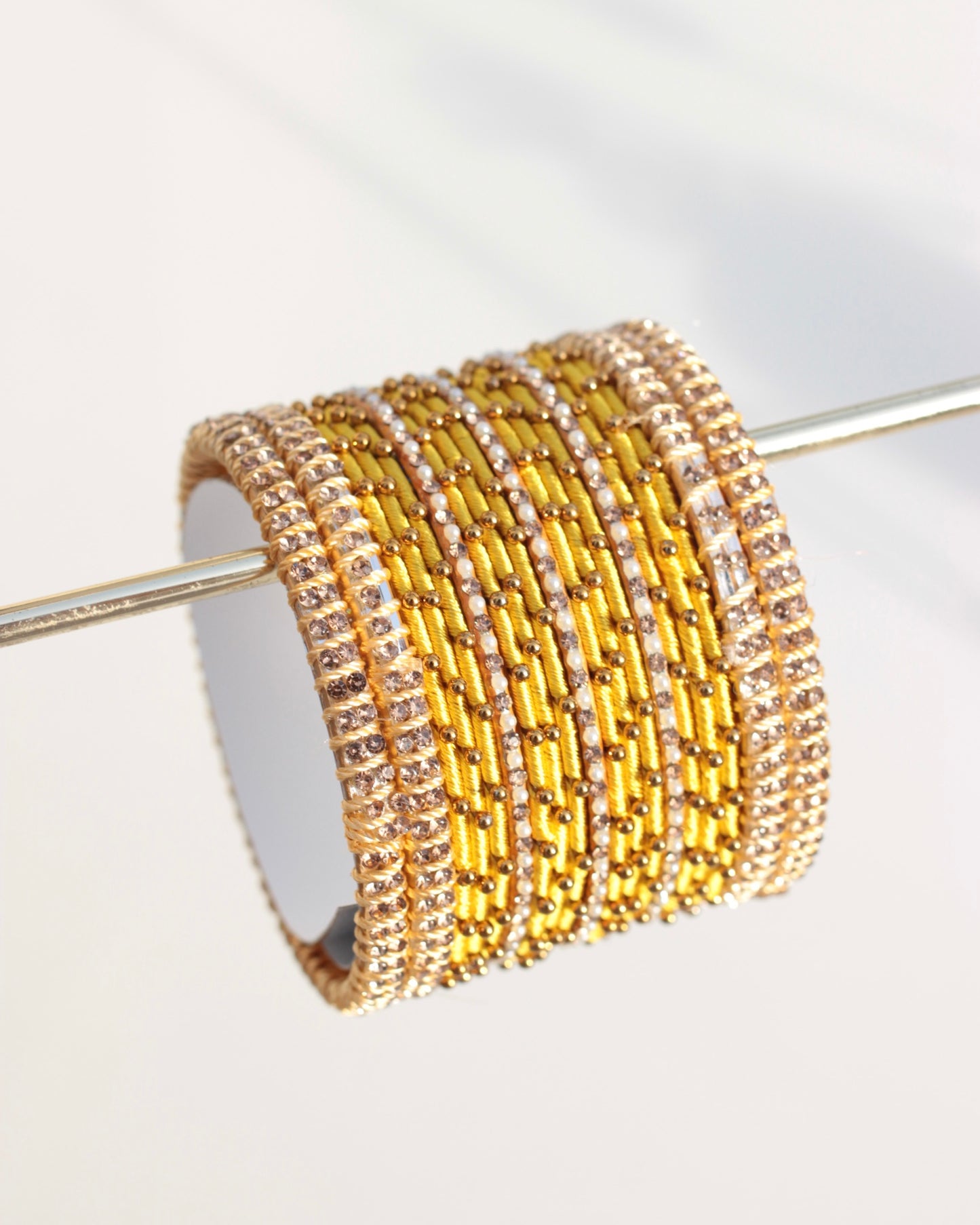 Aura Bangle Set-Yellow