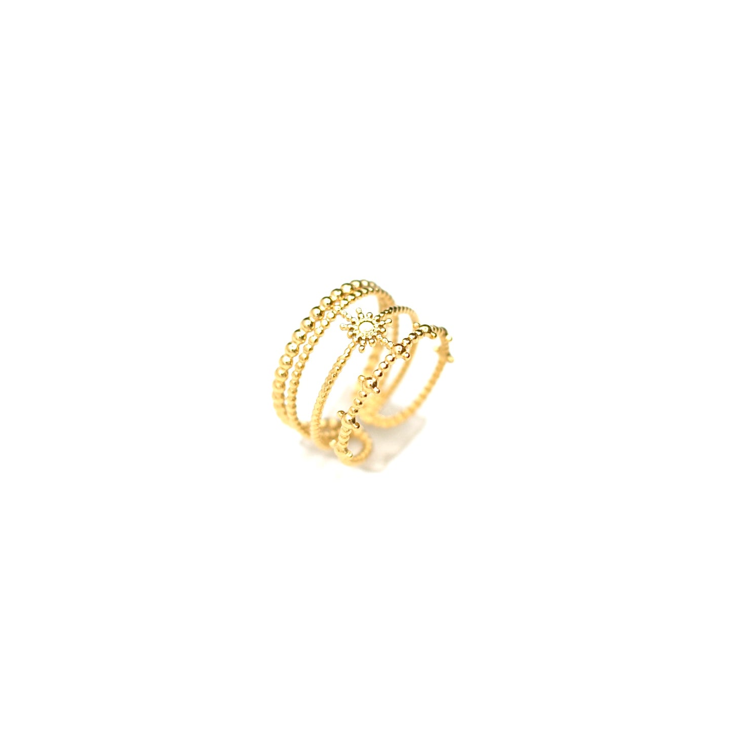 JRing-(4K Gold Plated)-AntiTarnish/HypoAllergic - 438