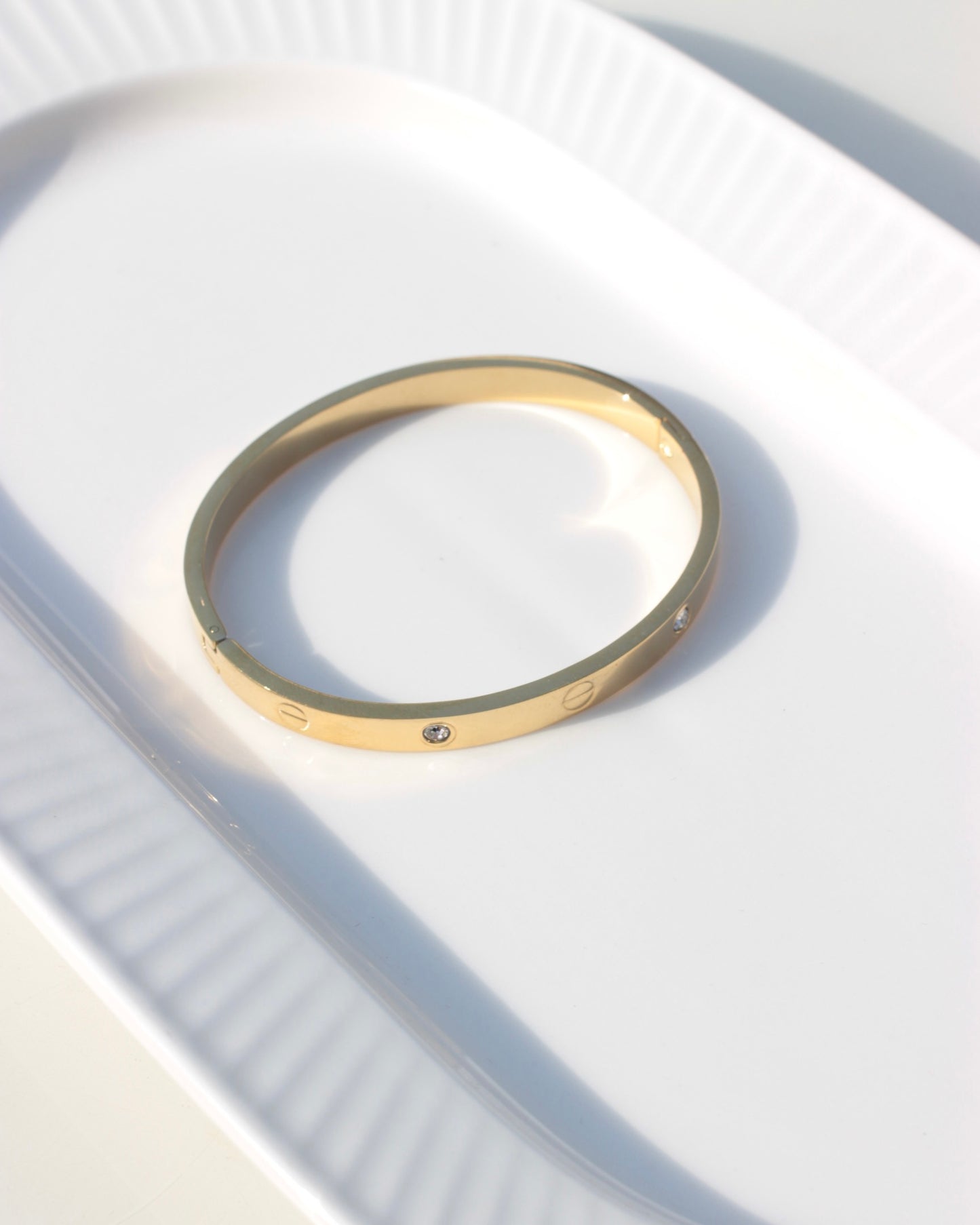 JBracelet (Stainless Steel) 18K Gold plated Anti Tarnish Everyday wear Bracelet -303