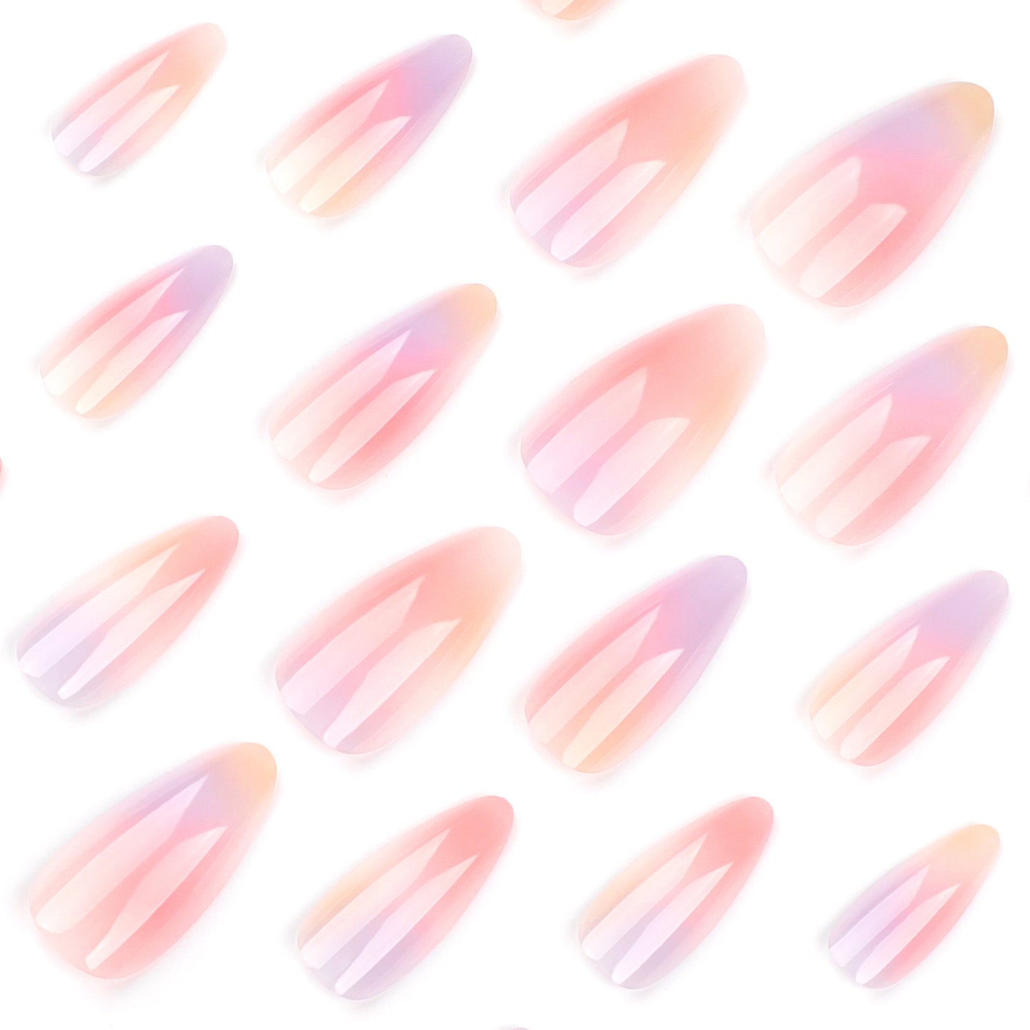 Multi Pastel Nails-3473- Free 24-pc Sticker Sheet included