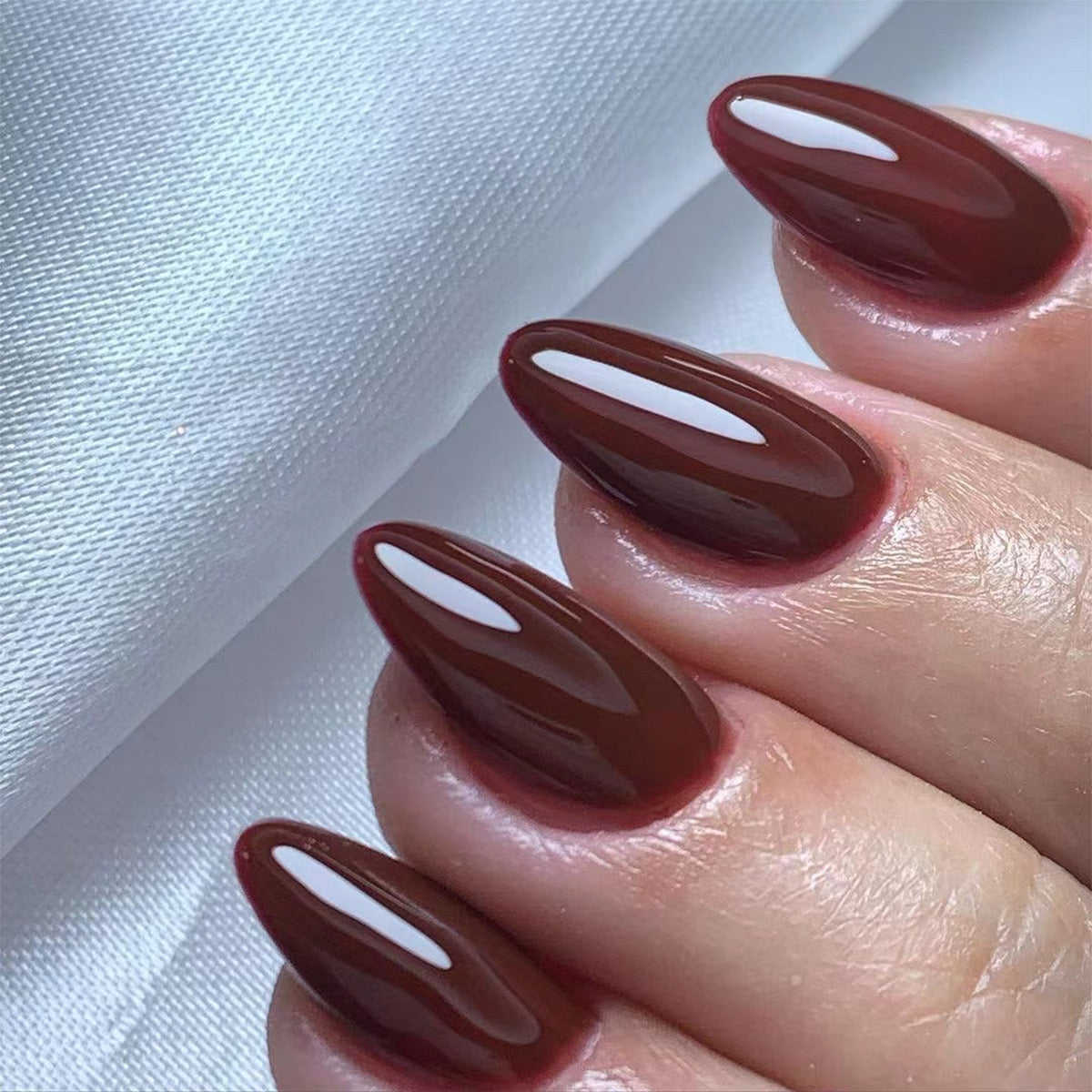 Nails-3100-Medium Length Almond nails- Free 4 pc nail kit included