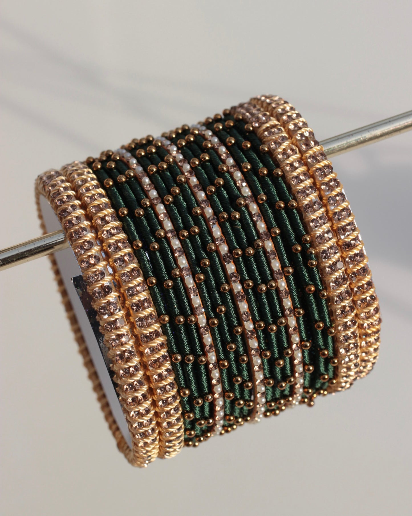 Aura Bangle Set-Green