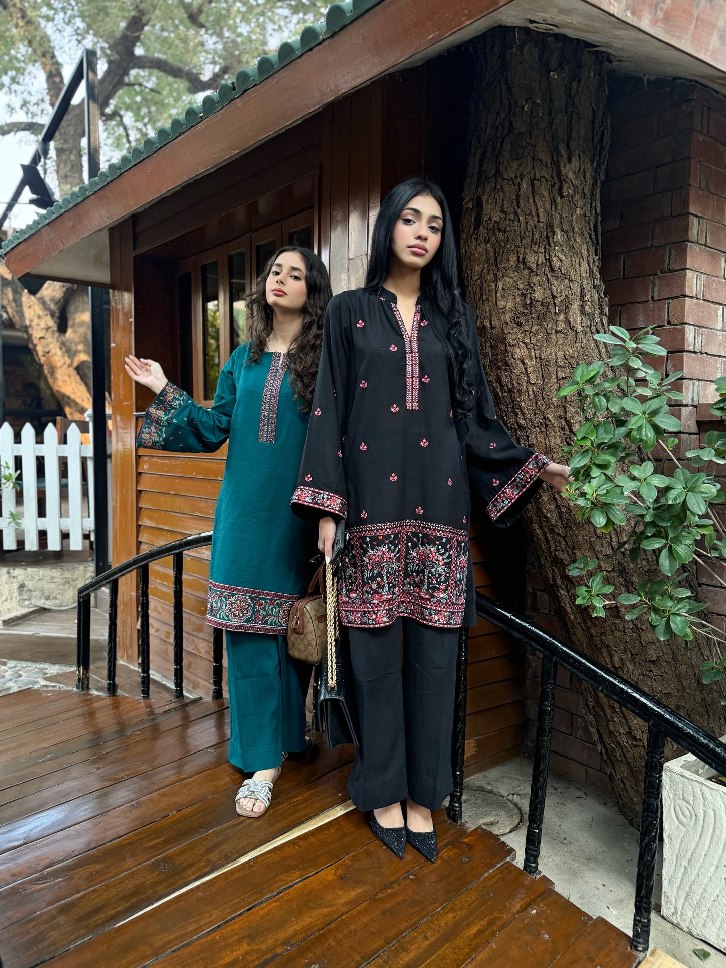 Midnight Bloom- 2 pc Stitched