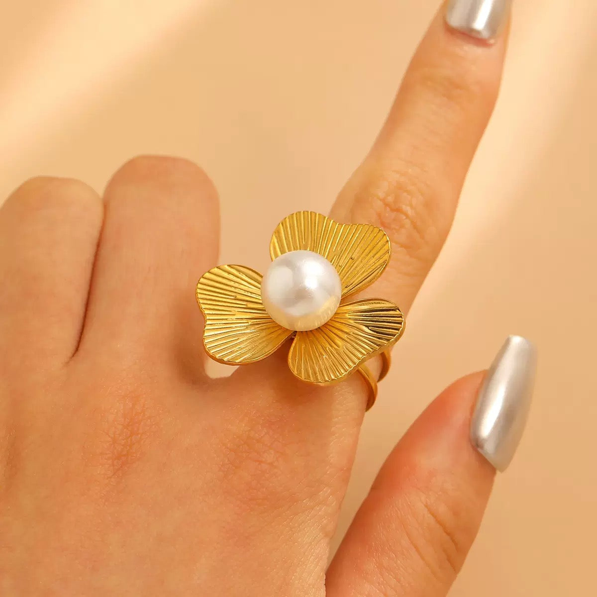 NJRing-(24K Gold Plated)-AntiTarnish/HypoAllergic-442E