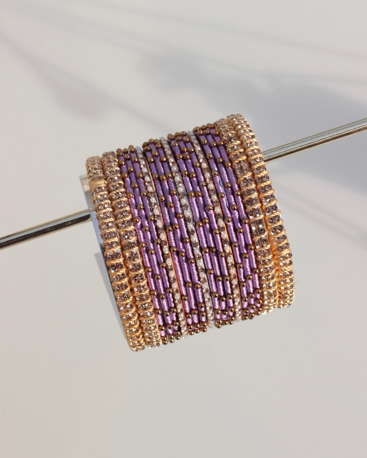 Aura Bangle Set-Light Purple
