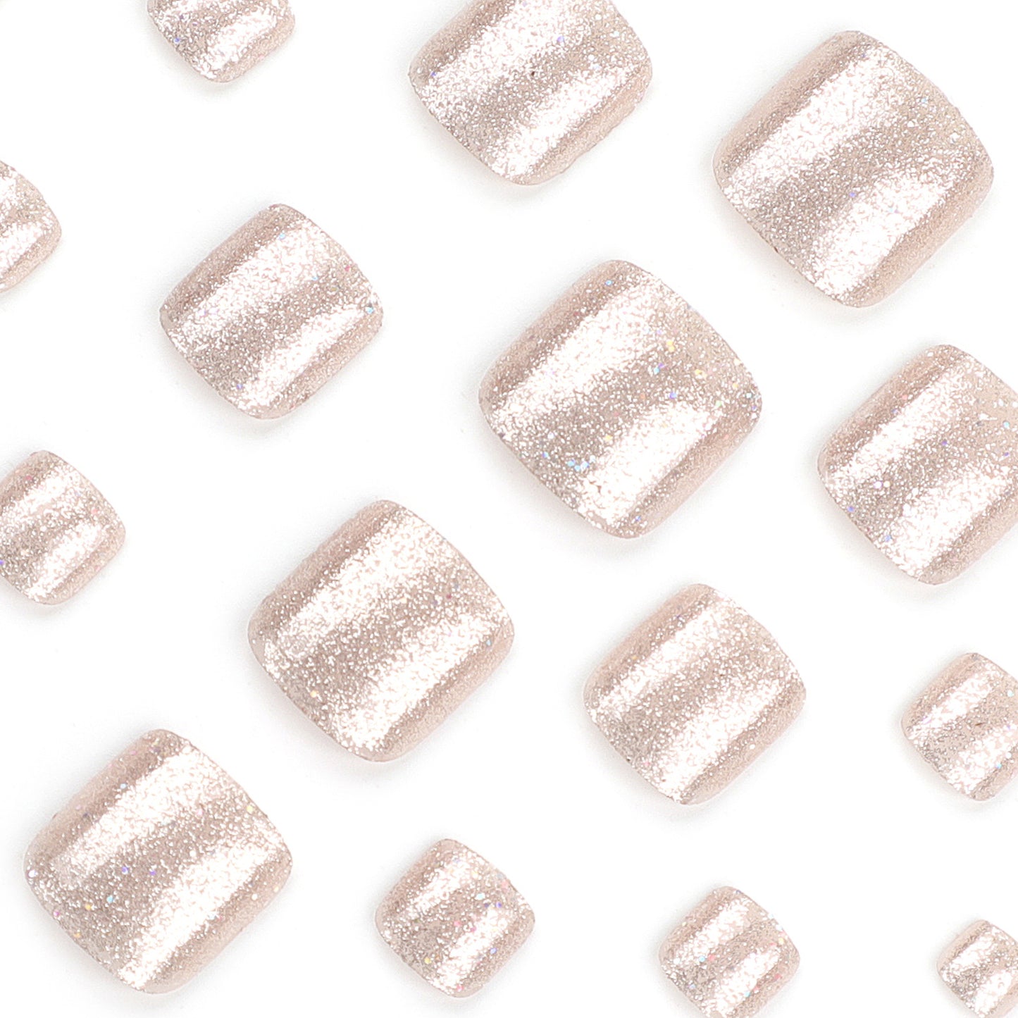 Glitter Toe Nails -3217-Free 4 pc nail kit included