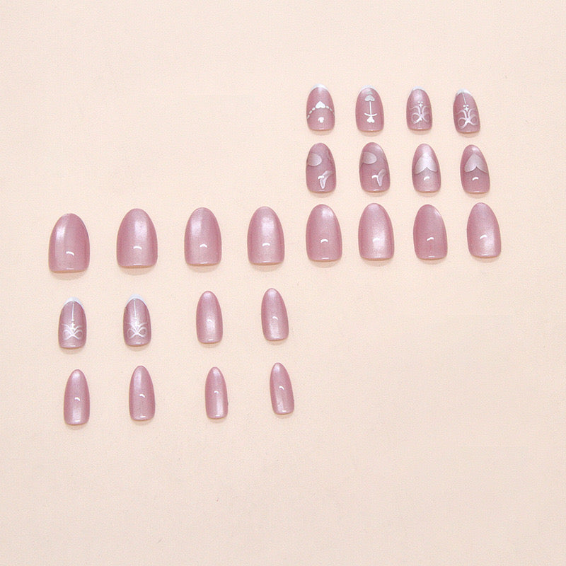 Cat Eye Reflective Nails-1936- Free 24-pc Sticker Sheet included