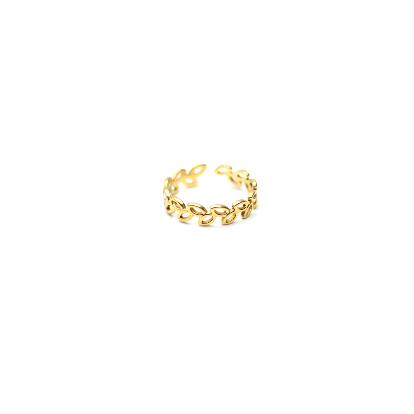 JRing-(4K Gold Plated)-AntiTarnish/HypoAllergic- (ADJUSTABLE SIZE)