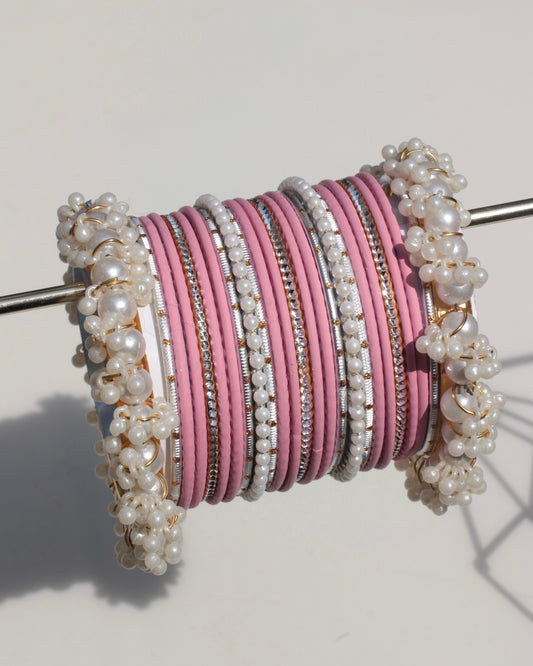 Dotted Noor-e-Moti-Baby Pink