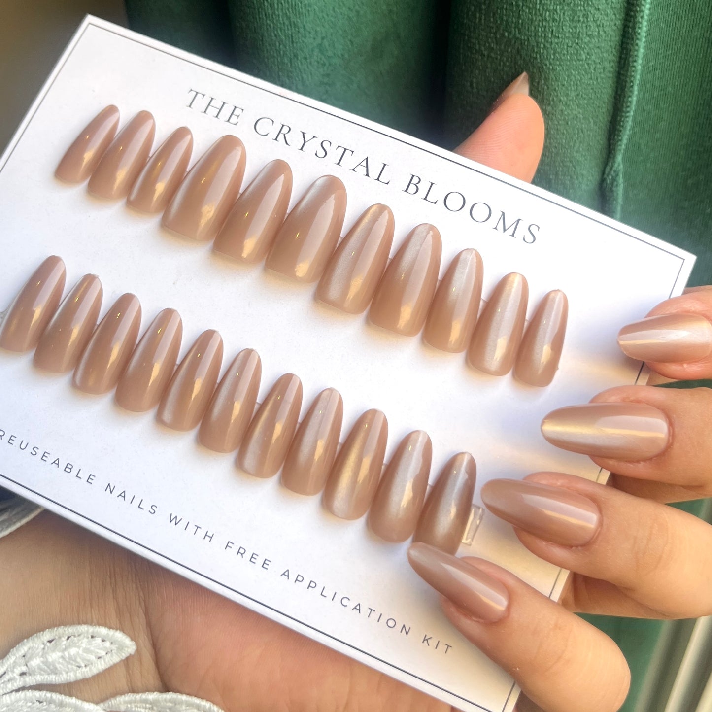 Handmade Cat-eye Nails-30 nails in each pack- 140- Free 24 pc Sticker Sheet included