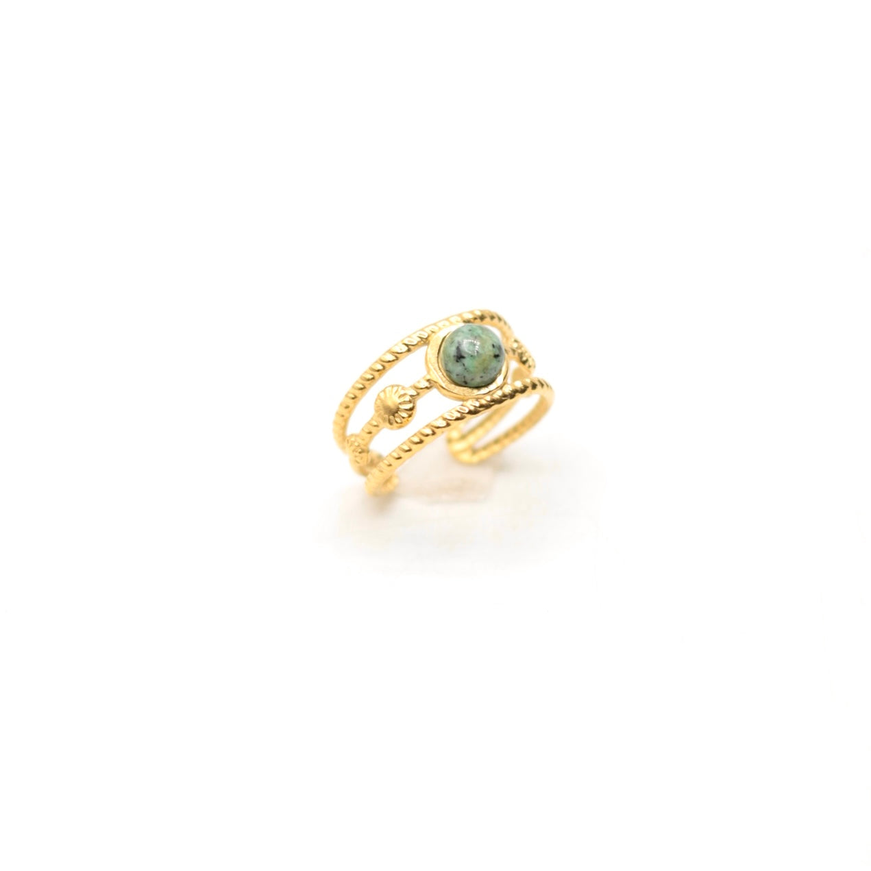 JRing-(4K Gold Plated)-AntiTarnish/HypoAllergic- (ADJUSTABLE SIZE) 394
