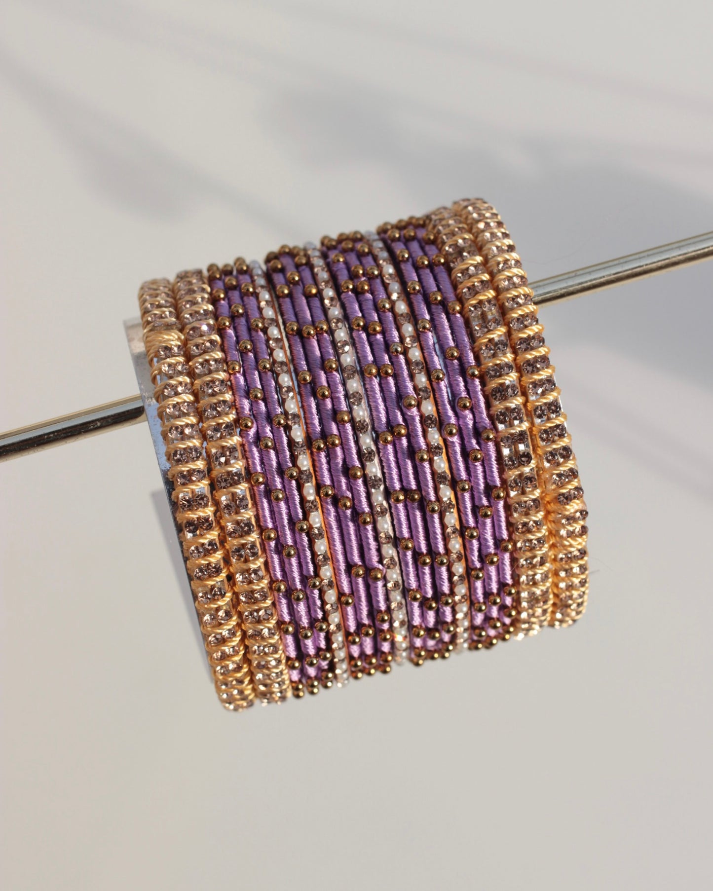 Aura Bangle Set-Light Purple