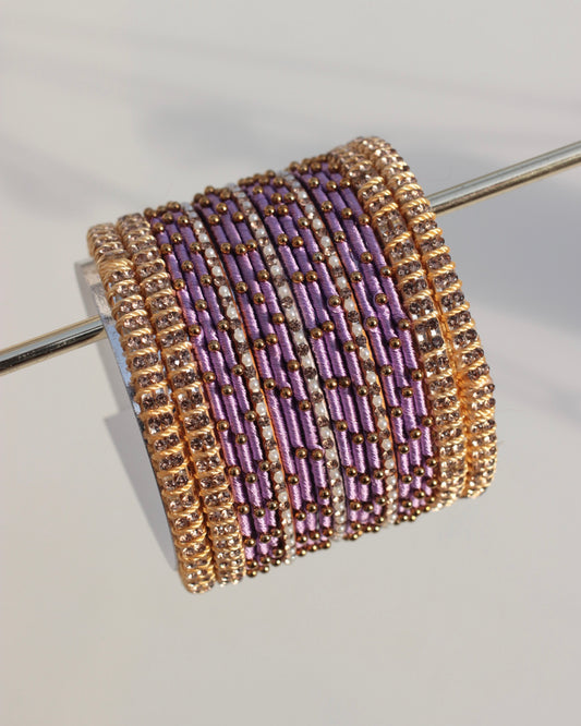 Aura Bangle Set-Light Purple