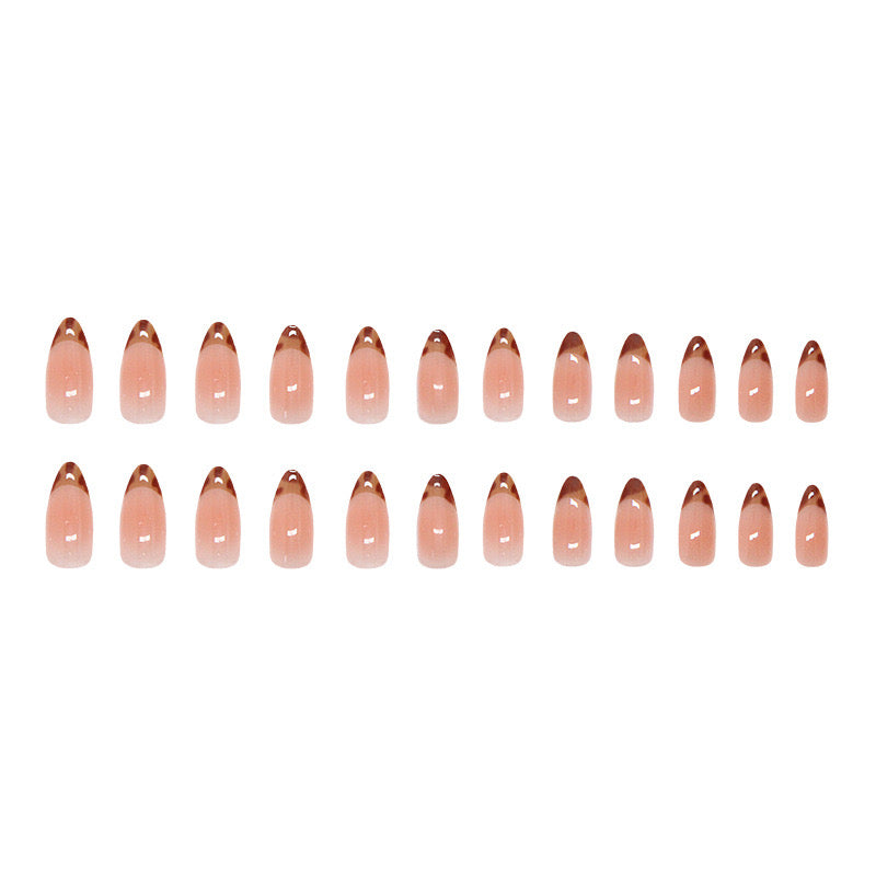 Nails-887-Medium Length Almond nails- Free 4 pc nail kit included