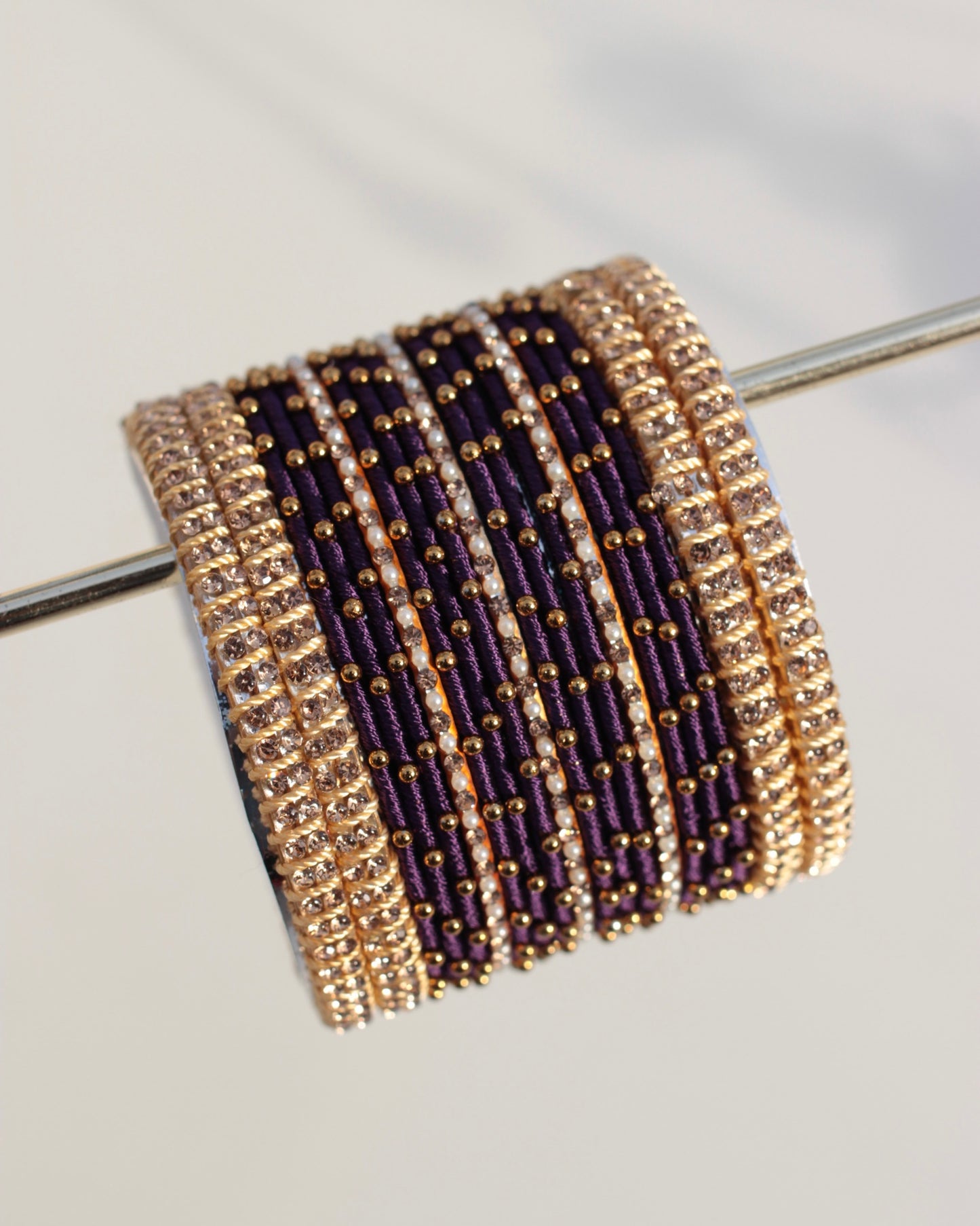 Aura Bangle Set-Purple