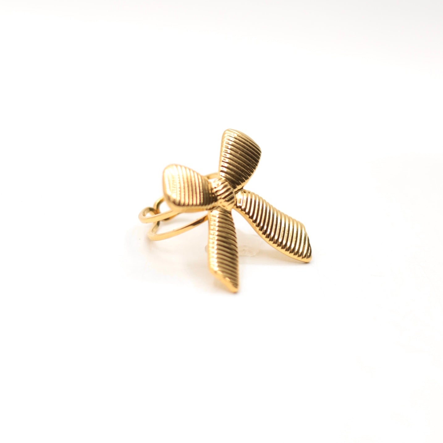 JRing-(4K Gold Plated)-AntiTarnish/HypoAllergic- (ADJUSTABLE SIZE)