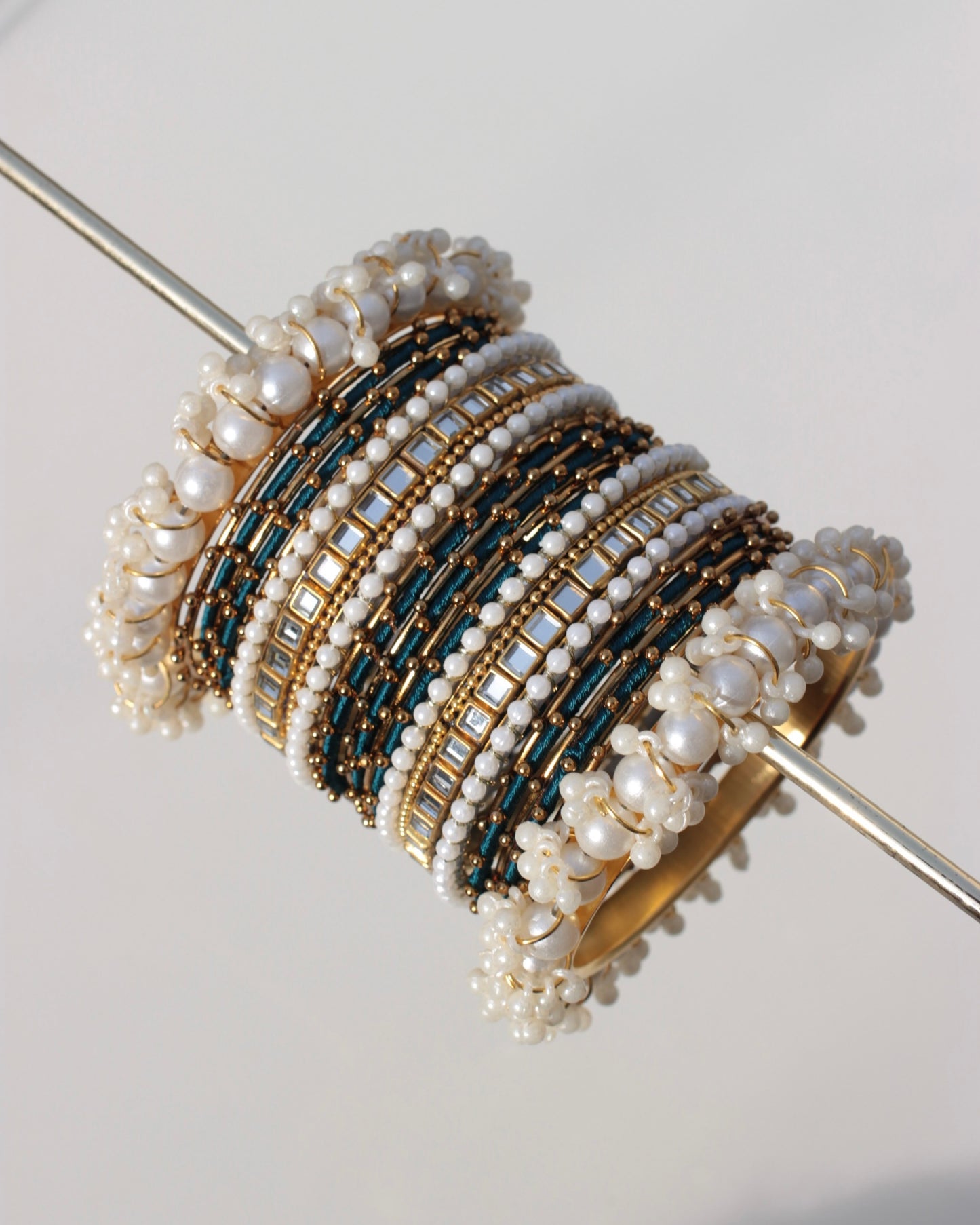 Zariah Premium Bangle Set-Teal