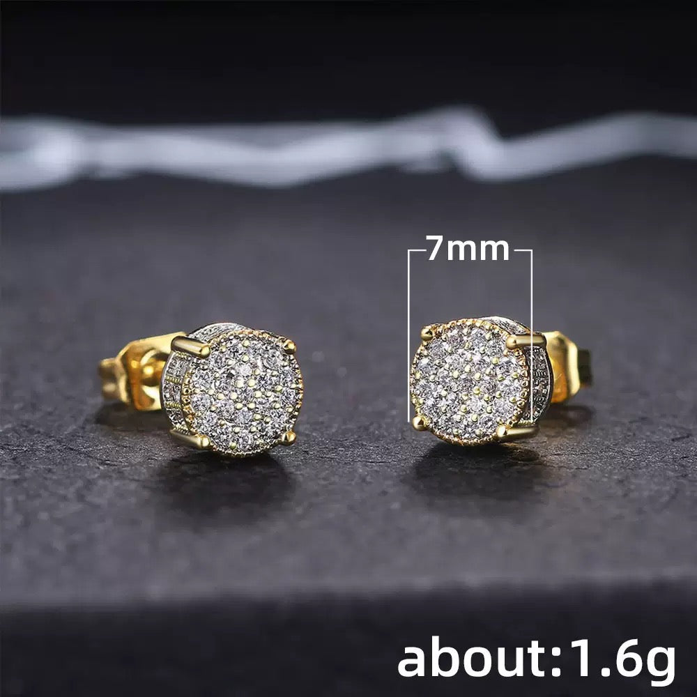 Crystal Glow stud Earrings (N201)