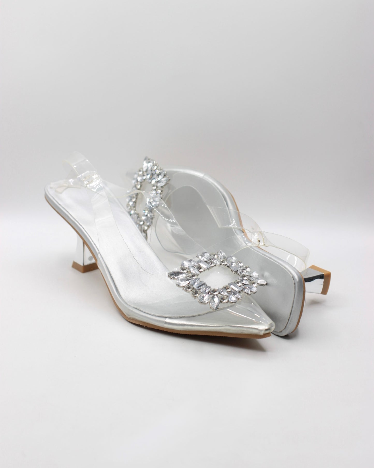 Onyx Spark Silver Heels