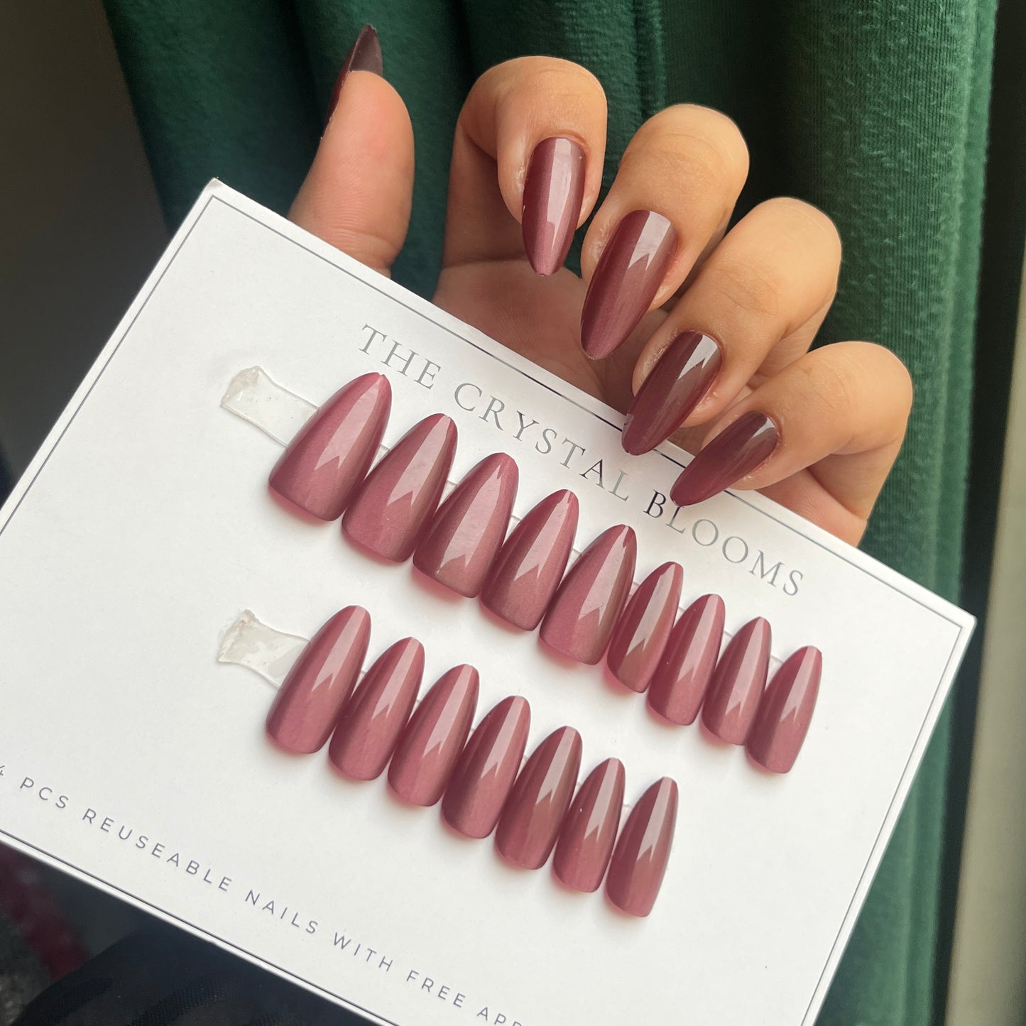 Nails-2230-Almond nails- Free 24pc Sticker Sheet included