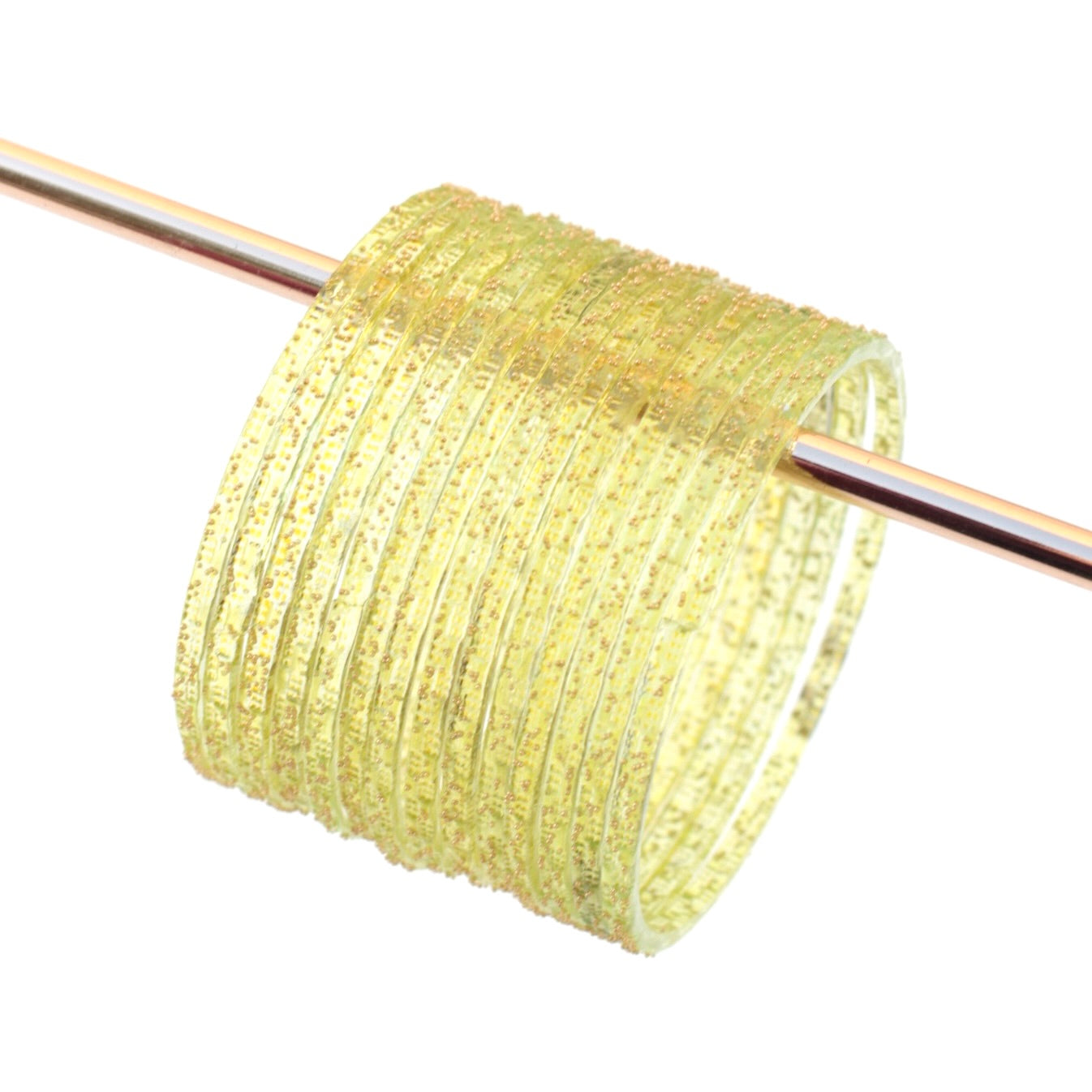 Rain- Viral Handmade Glass Bangles-Butter Yellow