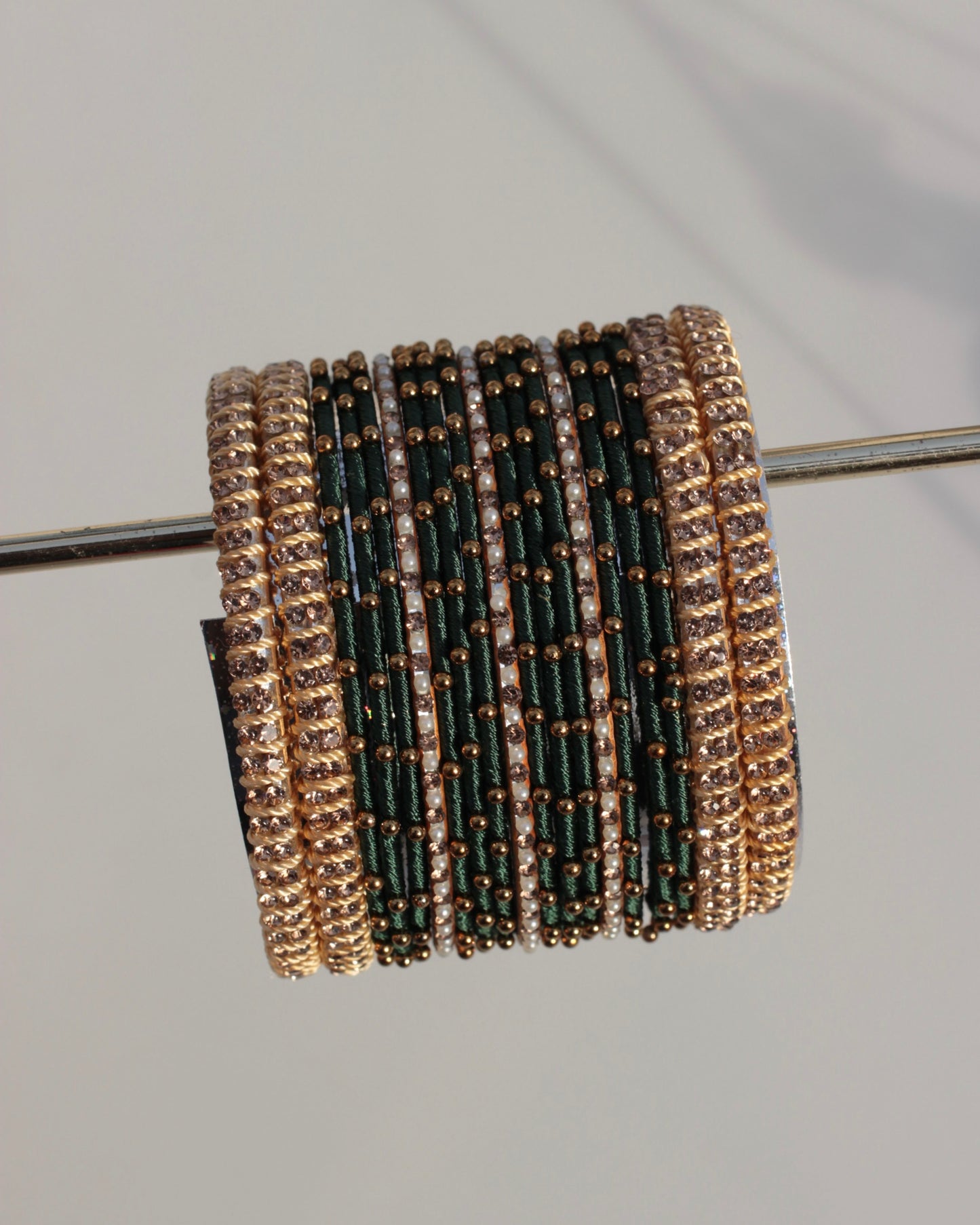 Aura Bangle Set-Green