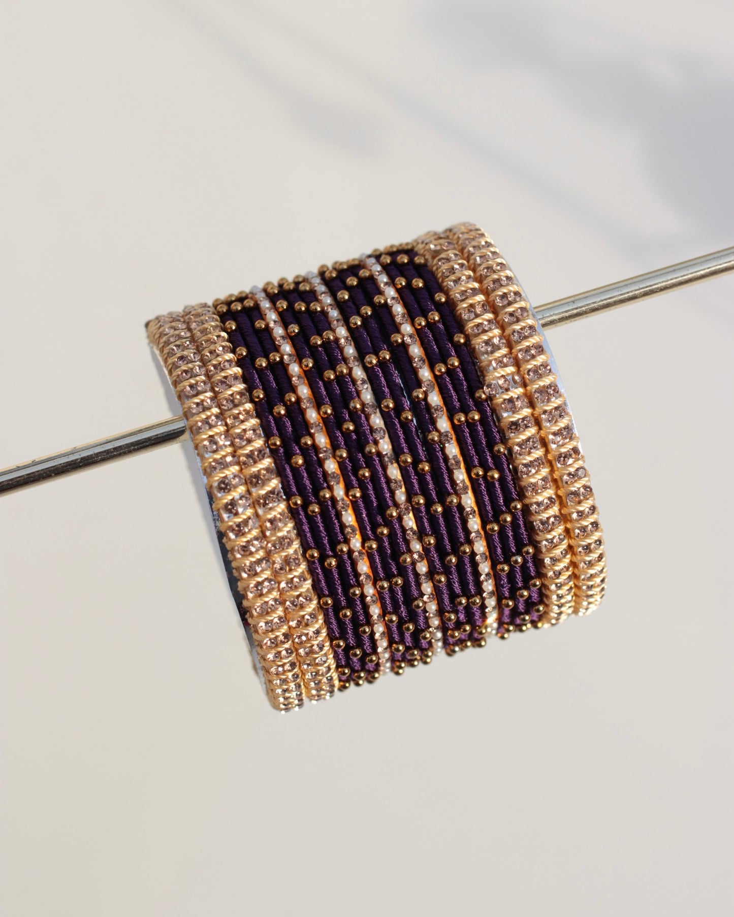 Aura Bangle Set-Purple