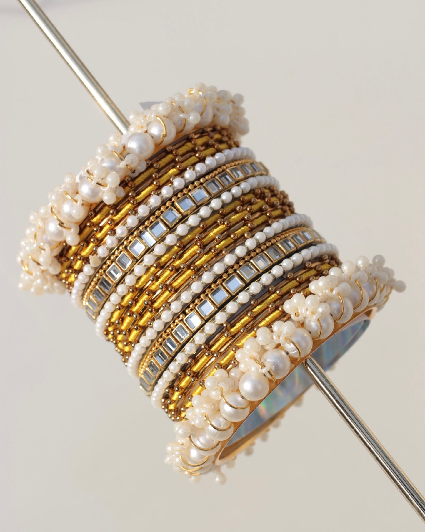 Zariah Premium Bangle Set-Yellow