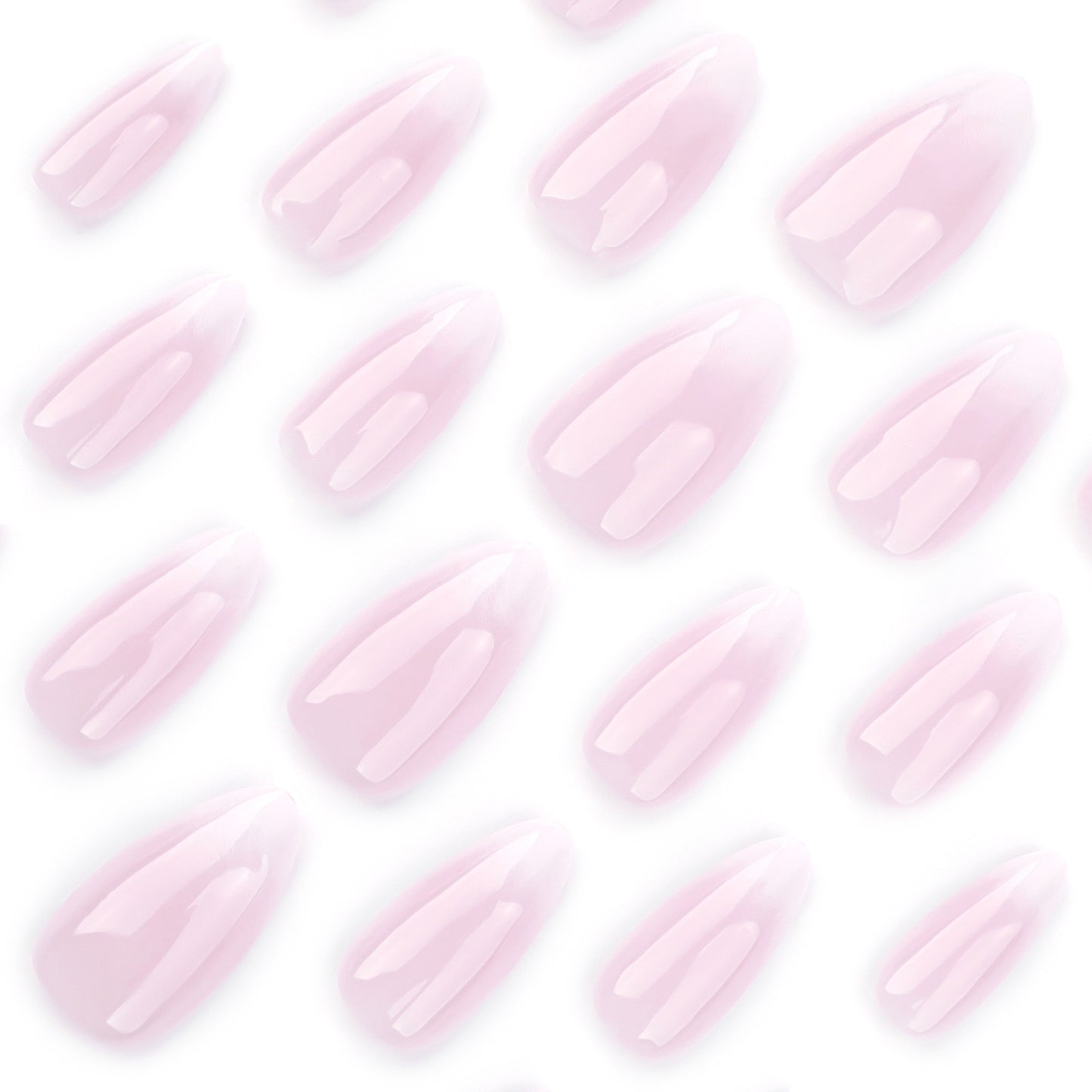 Nails-3568-Medium Length Almond nails- Free 4 pc nail kit included